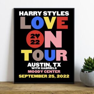 Love on Tour Harry Styles Concert Poster Decor Art