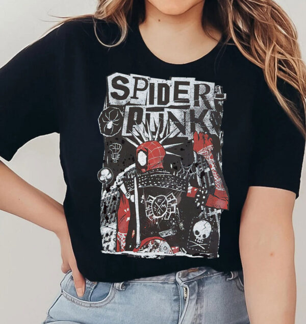 Marvel Spider-Man Across The Spider-Verse Punk Shirt