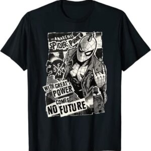 Marvel Spider-Punk With Great Power Comes No Future Tshirt