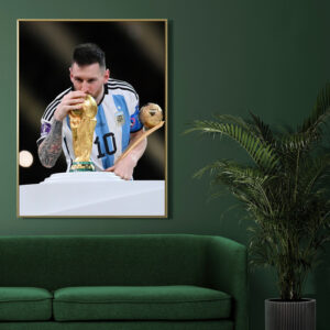 Messi Winner World Cup Champions Poster