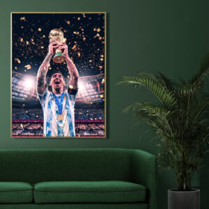 Messi World Cup Poster Decor Art