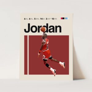 Michael Jordan the Greatest Basketball Player of All Time Poster Decor Art