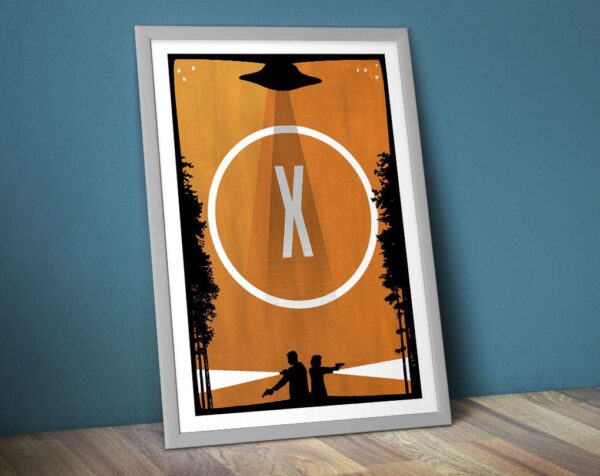 Mulder & Scully X Files Movie Poster Decor Art