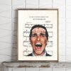 Patrick Bateman American Psycho Movie Poster Decor Art