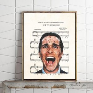 Music Lyrics American Psycho Movie Poster Decor Art