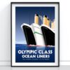 Titanic Travel Poster Decor Art