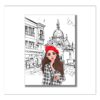 Emily In Paris Home Decor Illustration Poster Art