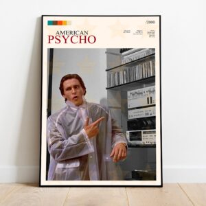 Patrick Bateman American Psycho Movie Poster Decor Art