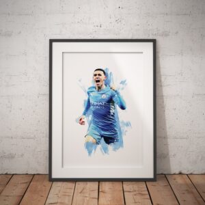 Phil Foden English Soccer Player Poster Decor Art