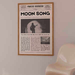 Phoebe Bridgers Newspaper Print Moon Song Poster Decor Art