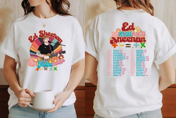 Retro Ed Sheeran Mathematics Tour Shirt