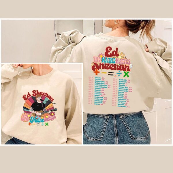 Retro Ed Sheeran Mathematics Tour Sweatshirt