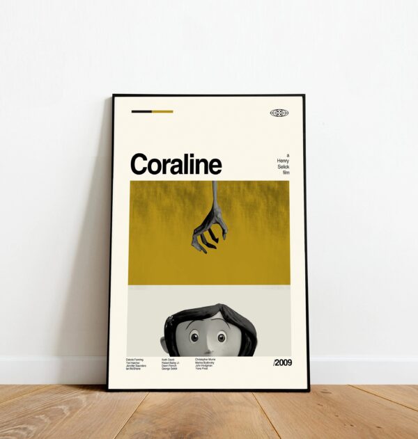 Retro Movie Coraline Poster Decor Art