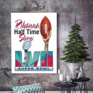 Rihanna Halftime Show Super Bowl Poster Decor Art