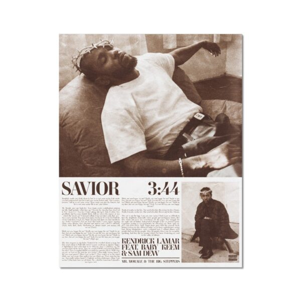 Savior Kendrick Lamar Poster Decor Art