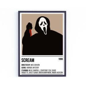 Scream Horror Movie Poster Decor Art