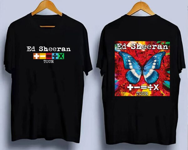 Sheerios Butterfly Mathematics 2023 Tour Ed Sheeran Shirt