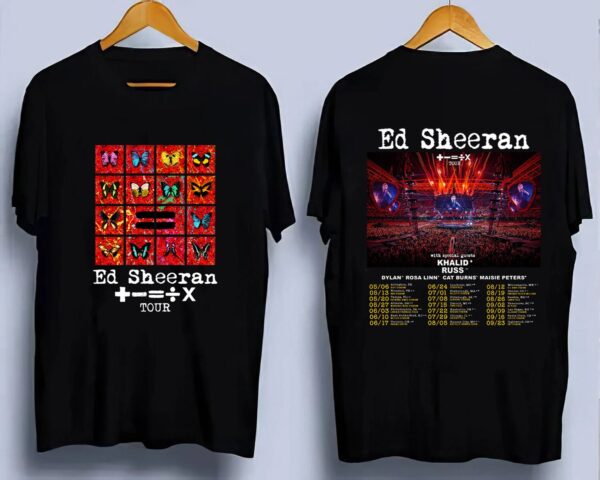 Sheerios Tour Mathematics Concert 2023 Ed Sheeran Shirt