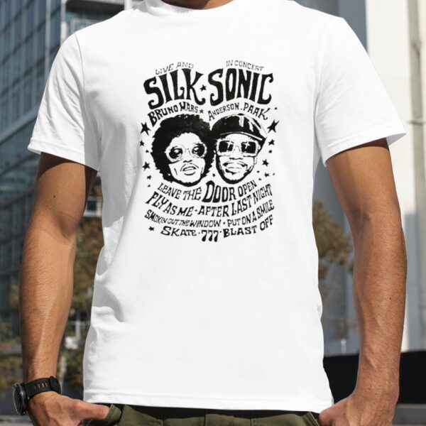 Silk Sonic Bruno Mars Anderson Paak World Tour 2023 Shirt