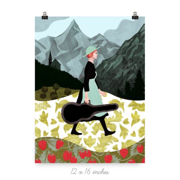 Sound of Music Julie Andrews Art Print Poster Decor Art