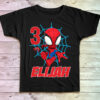 Personalized Spiderman Miles Morales Birthday T-Shirt