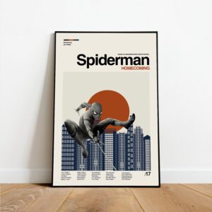 Spiderman HomeComing Movie Poster Decor Art