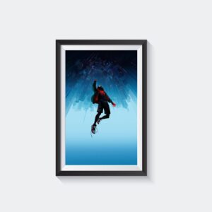 Spiderman Into the Spider-verse Minimalist Movie Poster Decor Art