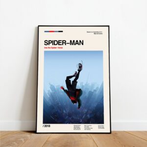 Spiderman Miles Morales Movie Poster Decor Art