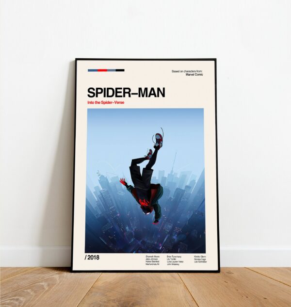 Spiderman Miles Morales Movie Poster Decor Art