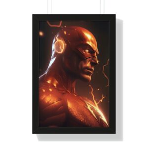 The Flash Framed Vertical Poster Decor Art