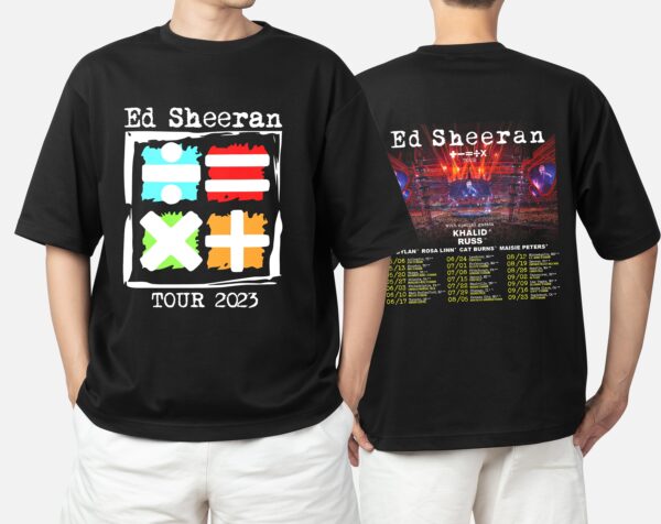 The Mathematics Tour Ed Sheeran Concert Shirt