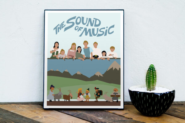 The Sound of Music Poster 1960s Movie Poster Decor Art