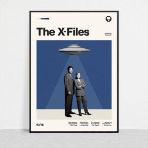 The X Files Retro Tv Series Print Poster Decor Art