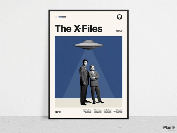 The X Files Retro Tv Series Print Poster Decor Art