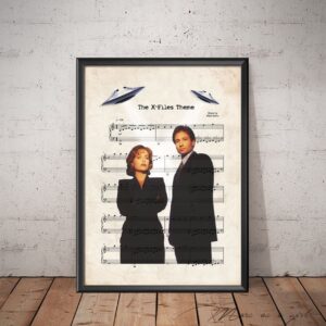 The X Files Theme Mulder and Scully Poster Decor Art