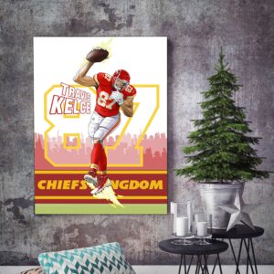 Travis Kelce Football Super Bowl Poster