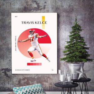 Travis Kelce Kansas City Chiefs Football 87 Poster Decor Art