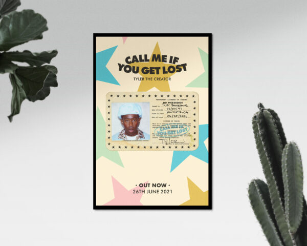 Tyler The Creator Call Me If You Get Lost Album Art Poster