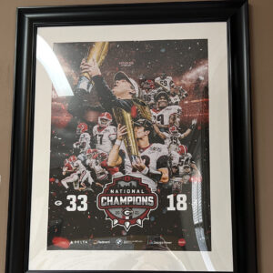 University Of Georgia National Championship Poster Decor Art