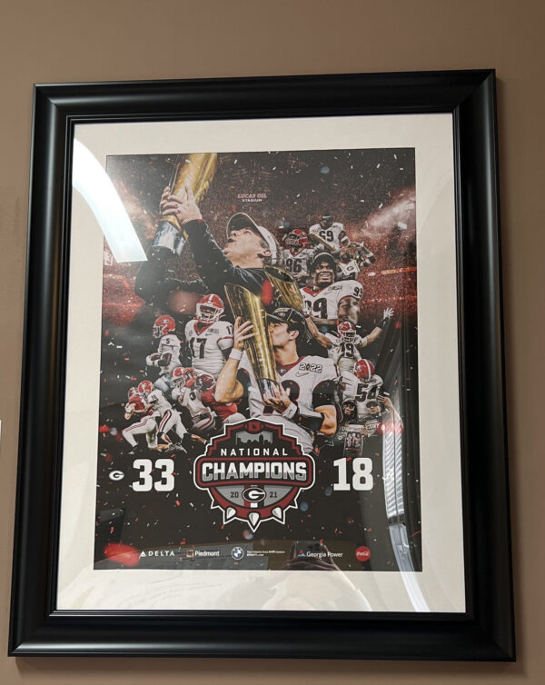 University Of Georgia National Championship Poster Decor Art