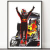 Kimi Raikkonen F1 Poster Decor Art