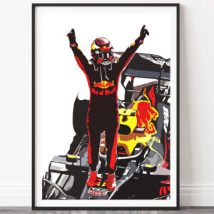 Verstappen Red Bull Formula 1 Poster Decor Art