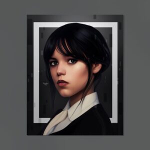 Wednesday Addams Painting Print Decor Art