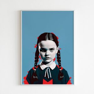 Wednesday Addams Art Poster