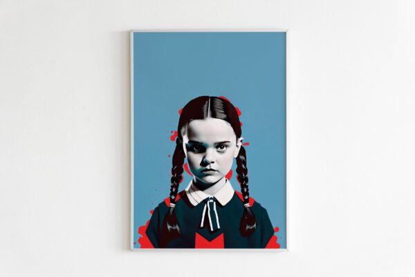 Wednesday Addams Art Poster