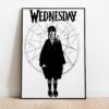 Wednesday Addams Art Poster