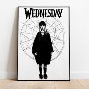 Wednesday Gothic Art Poster Decor