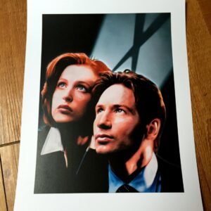 X-Files Mulder and Scully Portrait Poster Decor Art