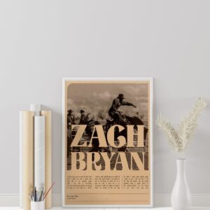 Zach Bryan Quiet Heavy Dreams Poster Decor Art