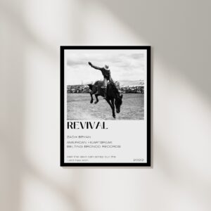 Zach Bryan Revival Polaroid Print Poster Decor Art